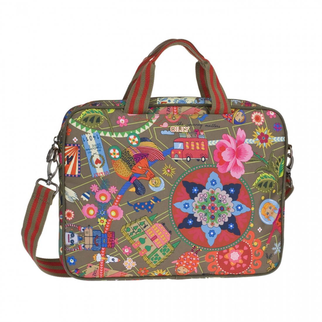 Oilily Laptoptasche Laptophülle 15 WA Khaki Grün